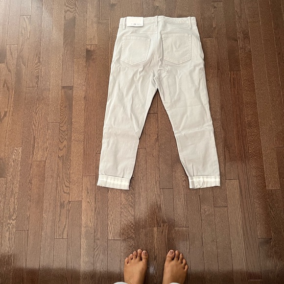 LOFT high waist skinny crop light grey tie dye detailed - Picture 10 of 12